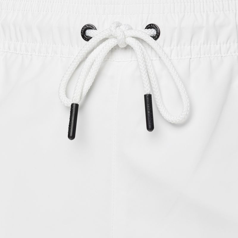 Vyriški Calvin Klein Medium Drawstring maudymosi šortai balti 3