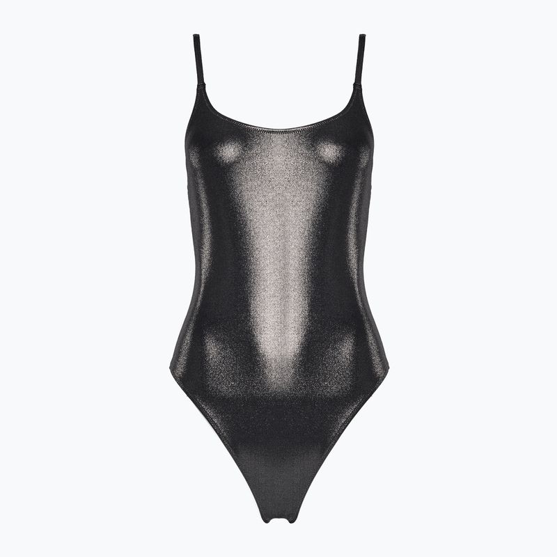 Moterų Calvin Klein Scoop Back One Piece Swimsuit Black