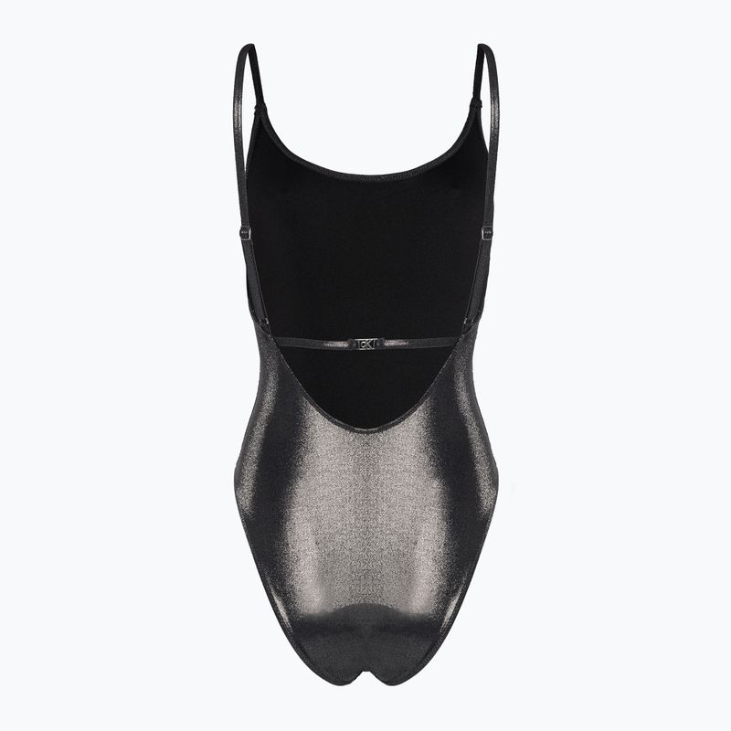 Moterų Calvin Klein Scoop Back One Piece Swimsuit Black 2