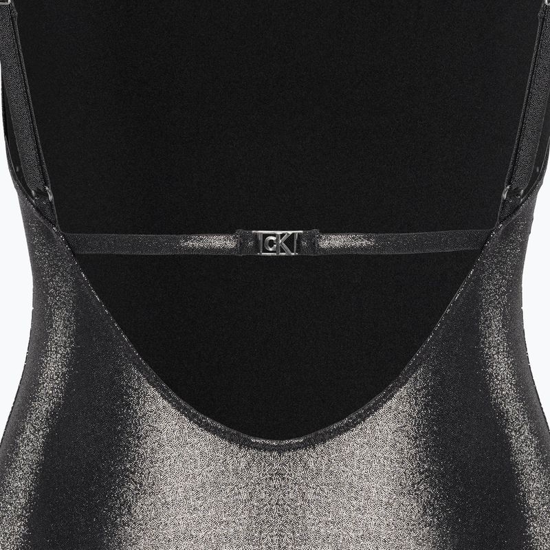 Moterų Calvin Klein Scoop Back One Piece Swimsuit Black 3