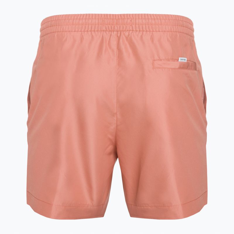 Vyriški Calvin Klein Medium Drawstring maudymosi šortai rožinės spalvos 2