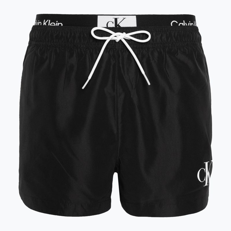 Vyriški Calvin Klein Short Double Wb maudymosi šortai juodi