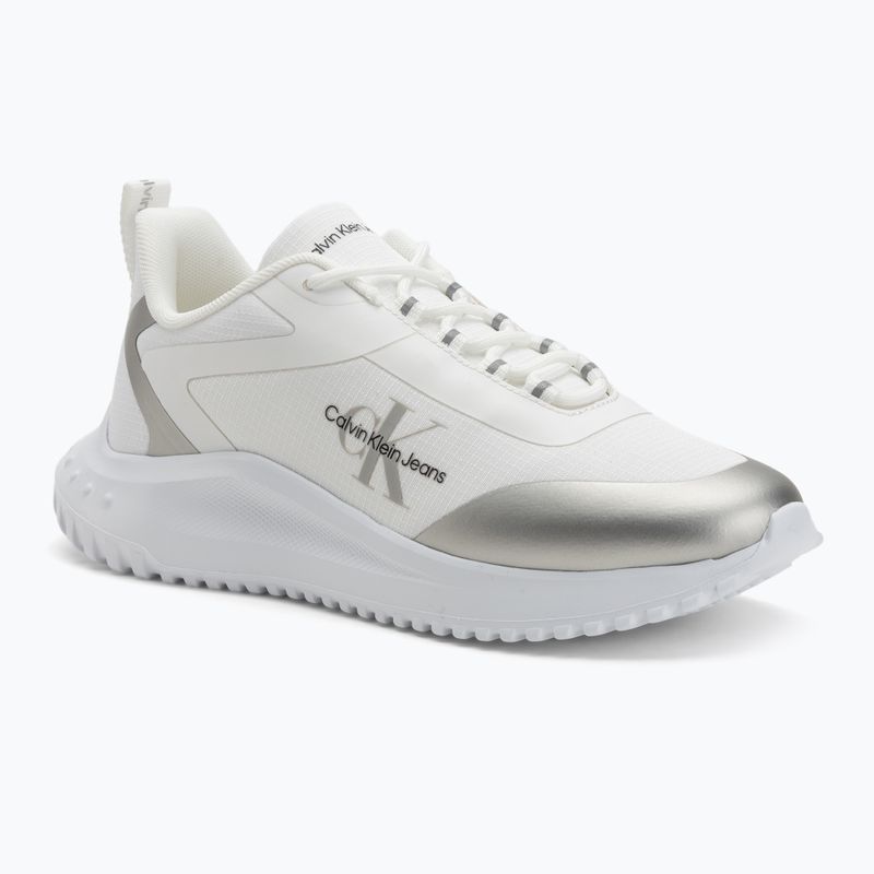Moteriški batai Calvin Klein Eva Runner Low Lace Mix Ml Wn bright white/silver