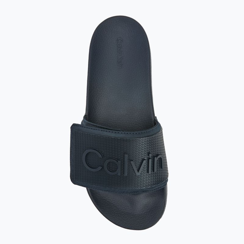 Vyriškos šlepetės Calvin Klein HM0HM01437 Adj Pool Slide TPU calvin navy 5
