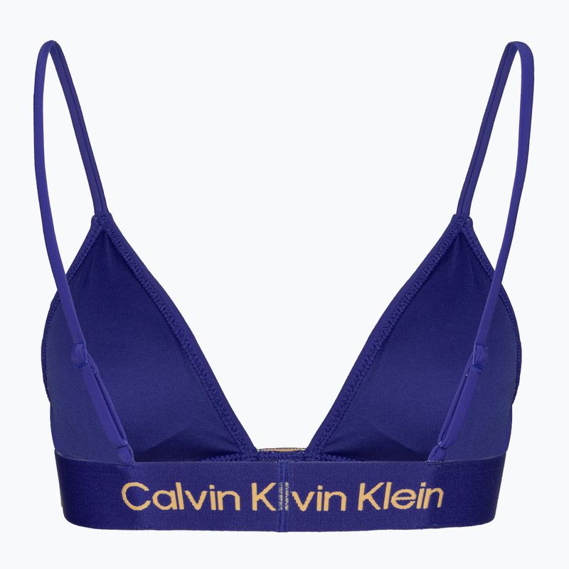 Maudymosi kostiumėlio viršutinė dalis Calvin Klein Fixed Triangle-RP midnight lagoon 2