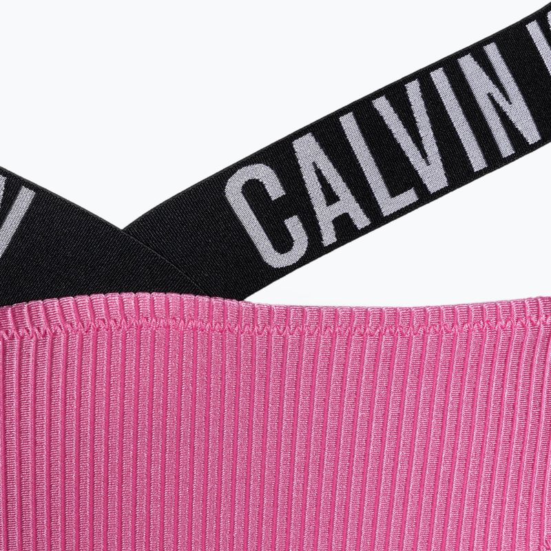 Maudymosi kostiumėlio apatinė dalis Calvin Klein High Leg Cheeky Bikini bold pink 3
