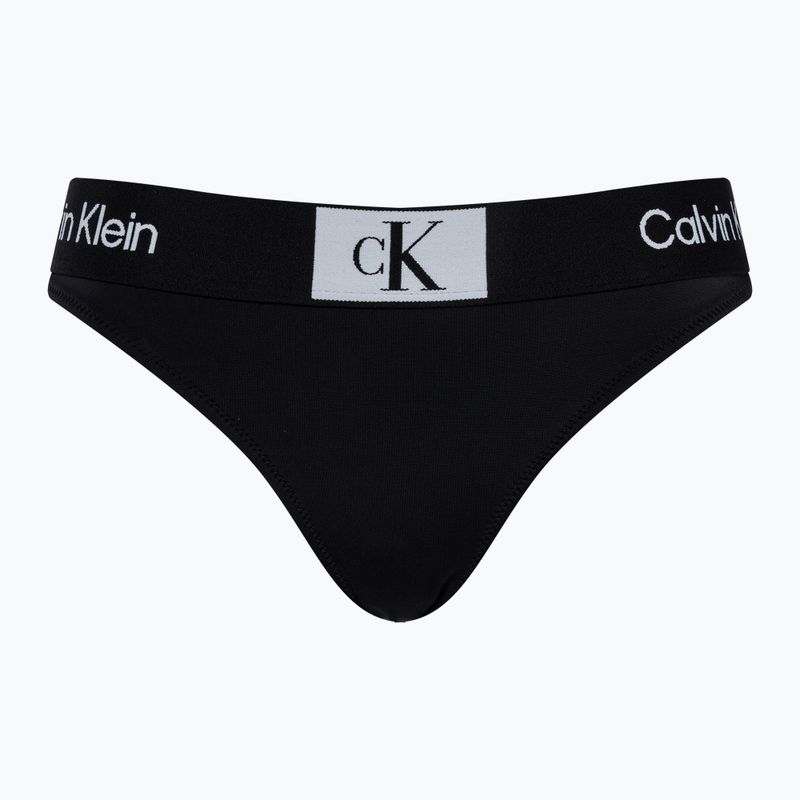 Maudymosi kostiumėlio apatinė dalis Calvin Klein Thong black