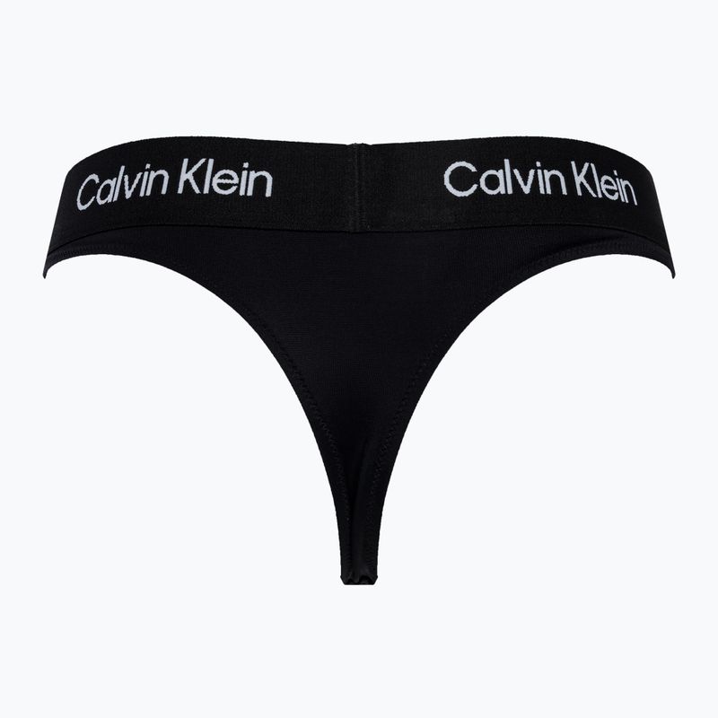 Maudymosi kostiumėlio apatinė dalis Calvin Klein Thong black 2