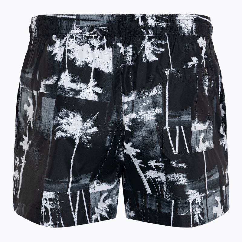 Vyriški maudymosi šortai Calvin Klein Short Drawstring-Print palm black 2