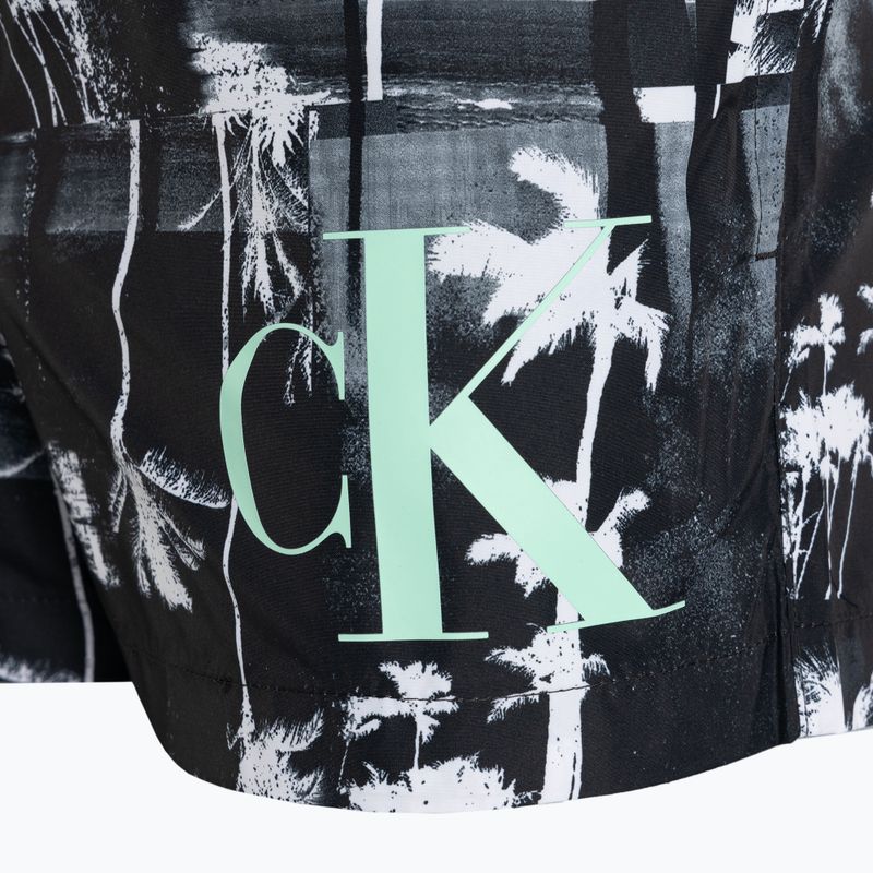 Vyriški maudymosi šortai Calvin Klein Short Drawstring-Print palm black 3