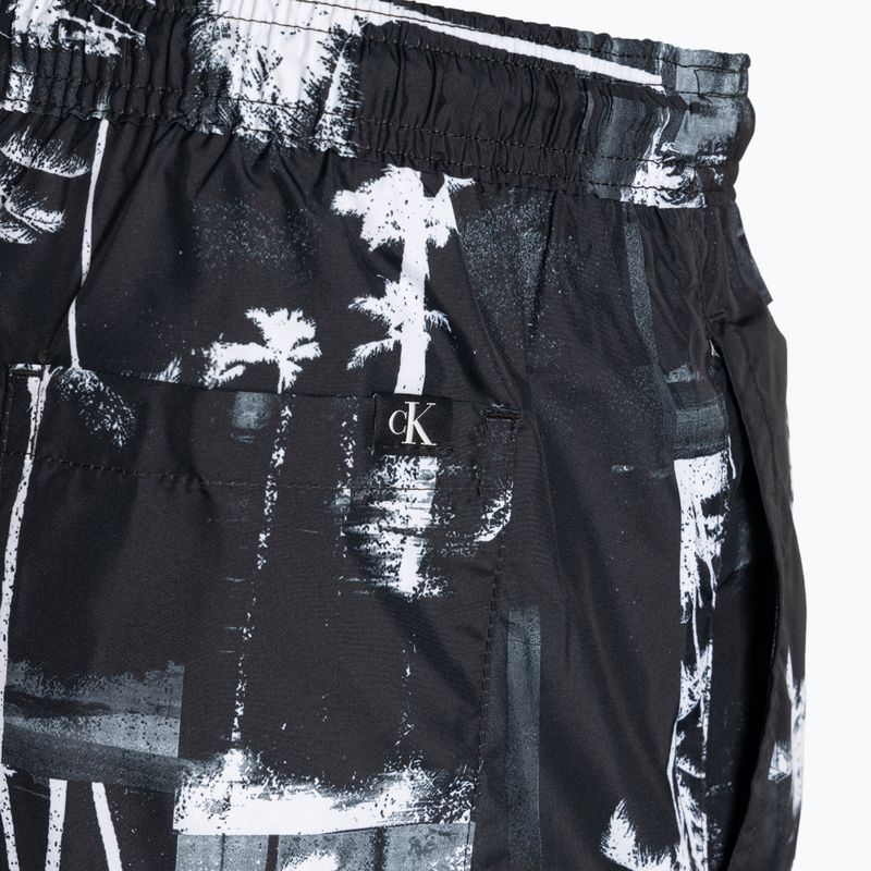 Vyriški maudymosi šortai Calvin Klein Short Drawstring-Print palm black 4