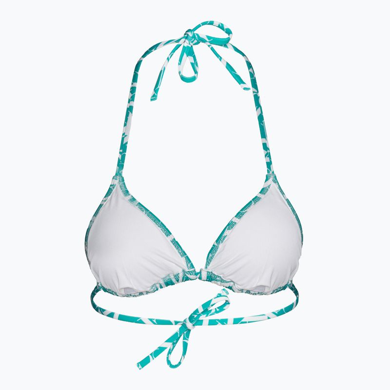 Maudymosi kostiumėlio viršutinė dalis Calvin Klein Triangle-RP Print monogram blue 2