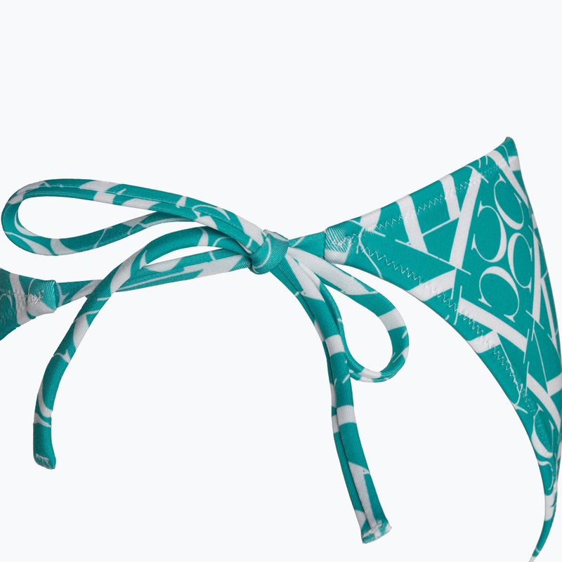 Maudymosi kostiumėlio apatinė dalis Calvin Klein String Side Tie Print monogram blue 3