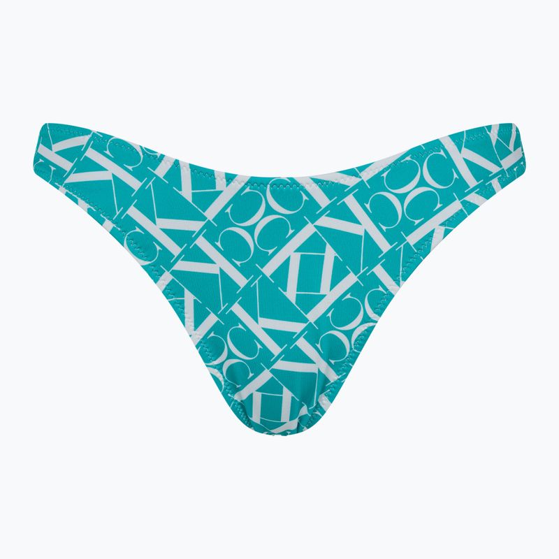 Maudymosi kostiumėlio apatinė dalis Calvin Klein Cheeky Bikini Print monogram blue