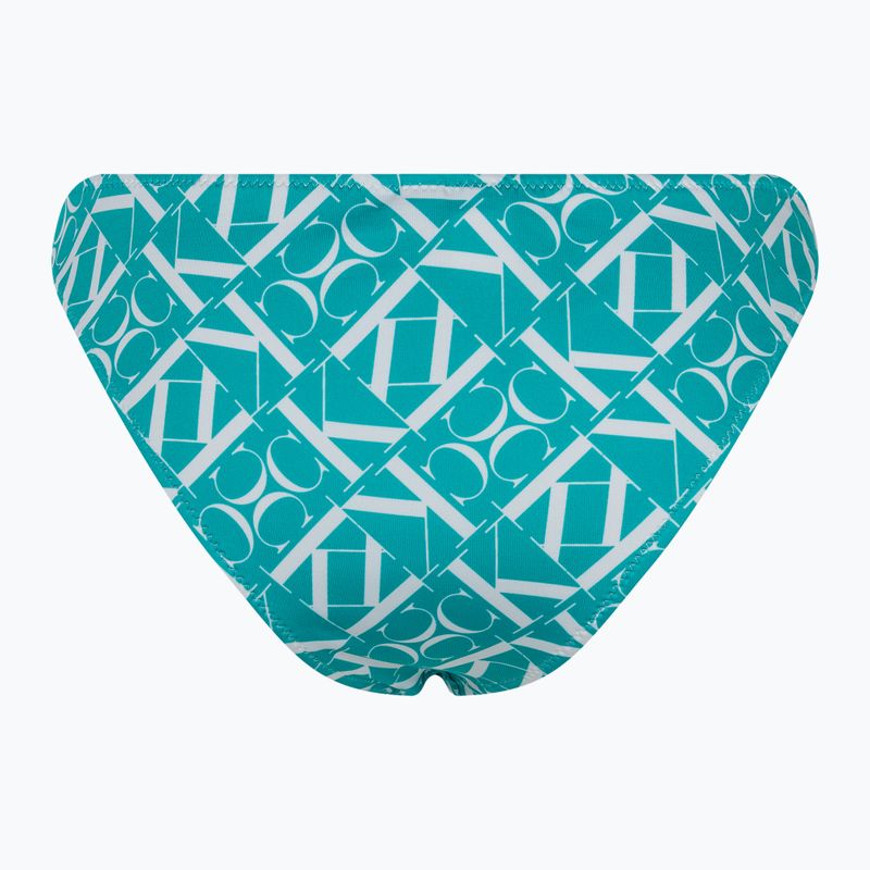 Maudymosi kostiumėlio apatinė dalis Calvin Klein Cheeky Bikini Print monogram blue 2