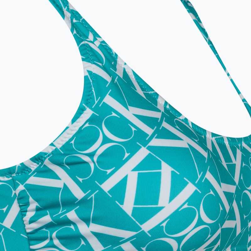 Maudymosi kostiumėlio viršutinė dalis Calvin Klein Bralette-RP Print monogram blue 3