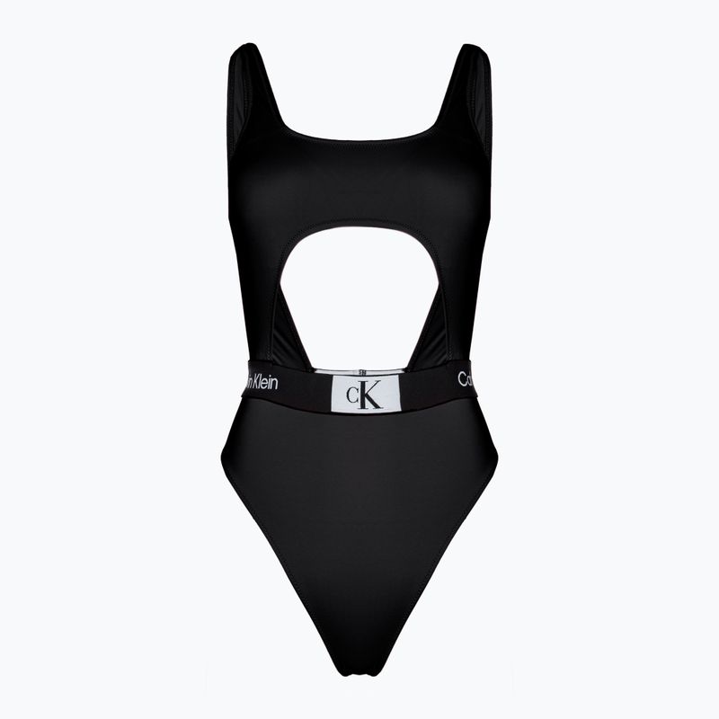 Moteriškas vientisas maudymosi kostiumėlis Calvin Klein Cut Out One Piece-RP black