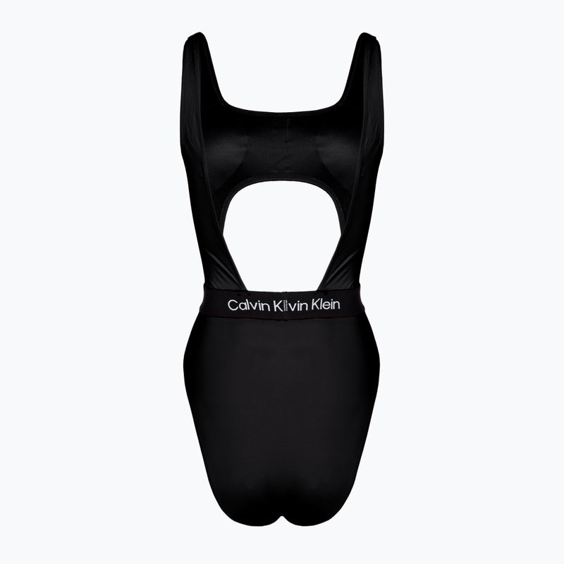 Moteriškas vientisas maudymosi kostiumėlis Calvin Klein Cut Out One Piece-RP black 2