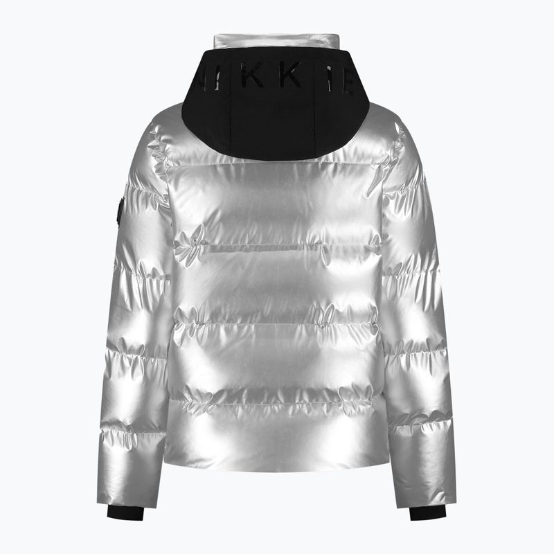Moteriška slidinėjimo striukė Nikkie Gstaad Metallic Ski silver 3