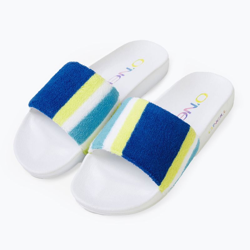 Moteriškos šlepetės O'Neill Brights Slides blue towel stripe 9