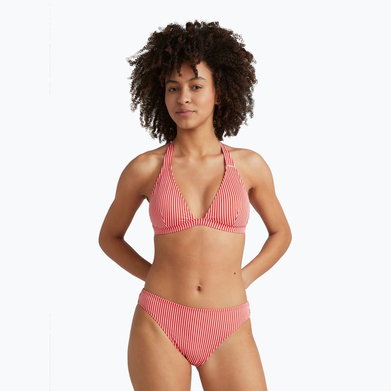 Moteriškas dviejų dalių maudymosi kostiumėlis O'Neill Marga Cruz Bikini red simple stripe 2