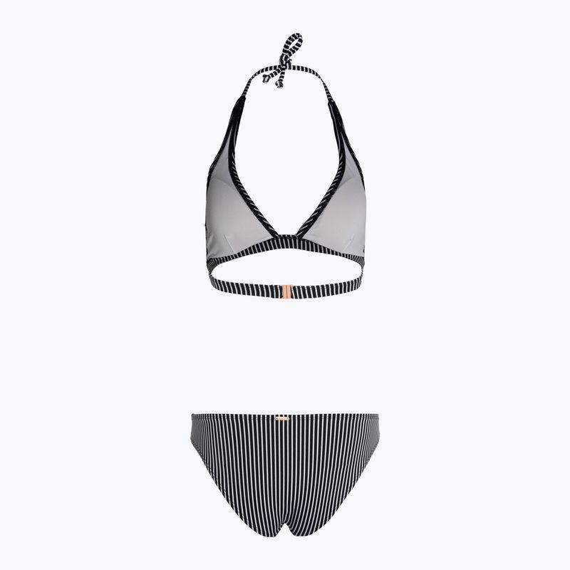 Moteriškas dviejų dalių maudymosi kostiumėlis O'Neill Marga Cruz Bikini black simple stripe 2