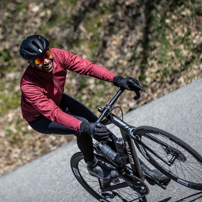 Vyriška dviračių striukė Rogelli Essential Winter burgundy 5