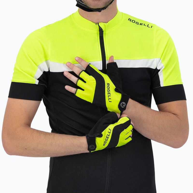 Vyriškos dviratininkų pirštinės Phoenix II fluor yellow 2