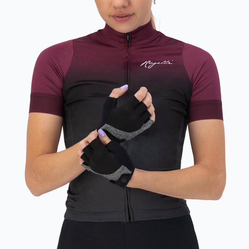 Moteriškos dviračių pirštinės Rogelli Essential W black/grey 2