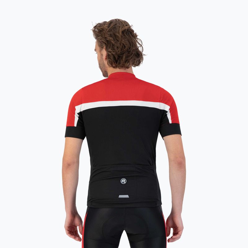 Vyriški dviračių marškinėliai Rogelli Course black/red/white 2