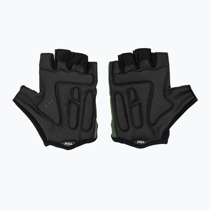 Rogelli Essential juodos/žalios vyriškos dviratininkų pirštinės 3