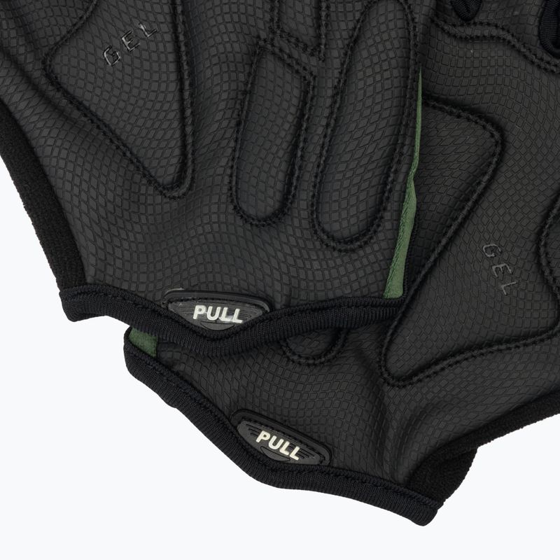 Rogelli Essential juodos/žalios vyriškos dviratininkų pirštinės 7