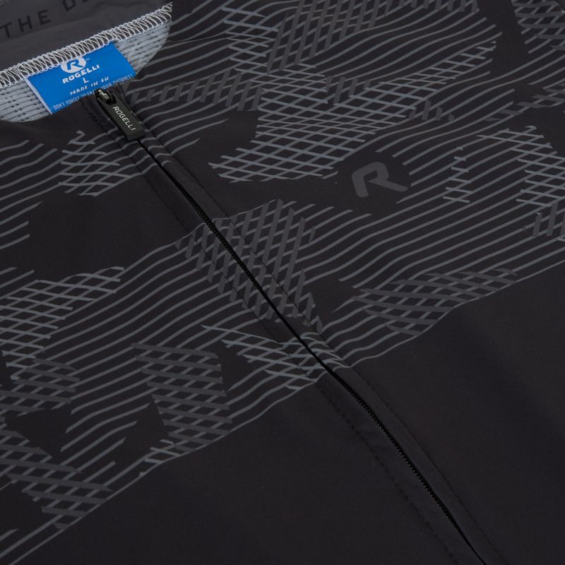 Vyriški dviračių marškinėliai Rogelli Camo Jersey black/grey 3