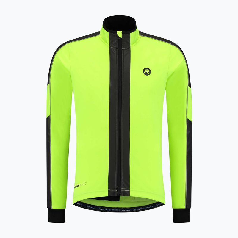 Vyriška dviračių striukė Rogelli Essential Winter Hi Vis yellow 5