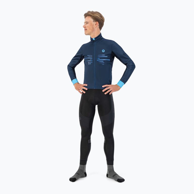Vyriška dviračių striukė Rogelli Radius Winter Jacket blue 2