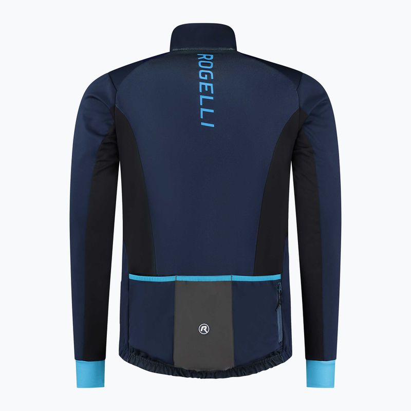 Vyriška dviračių striukė Rogelli Radius Winter Jacket blue 5