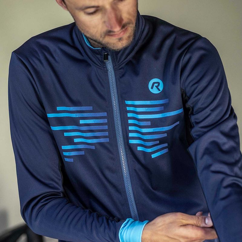 Vyriška dviračių striukė Rogelli Radius Winter Jacket blue 11