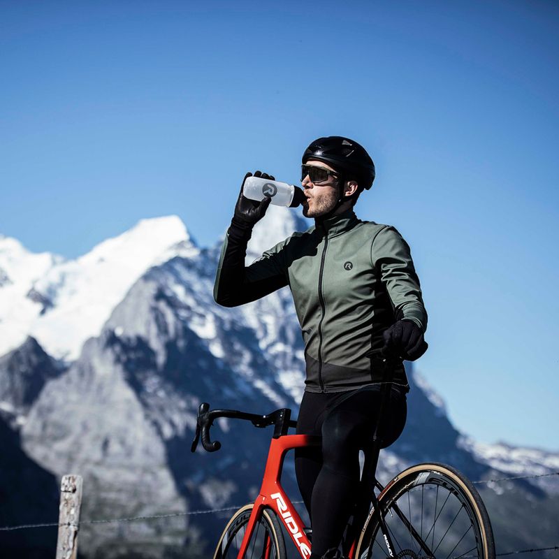 Vyriška dviračių striukė Rogelli Tarax Winter Jacket army green 9