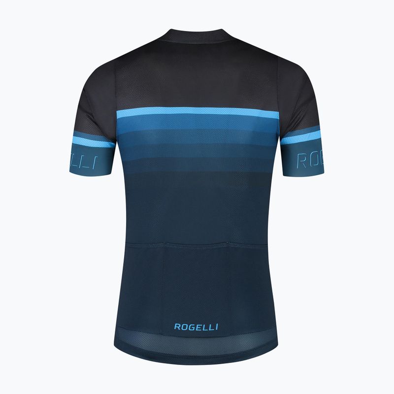 Vyriški dviračių marškinėliai Rogelli Hero II black/blue 5