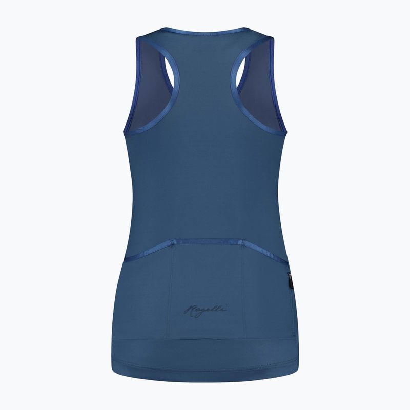 Moteriškas dviračių tank topas Rogelli Abbey Tank Top navy 4