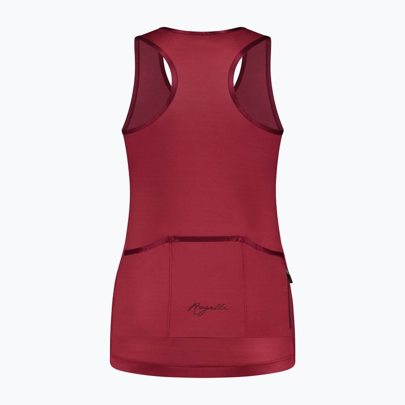 Moteriškas dviračių tank topas Rogelli Abbey Tank Top cerise 4