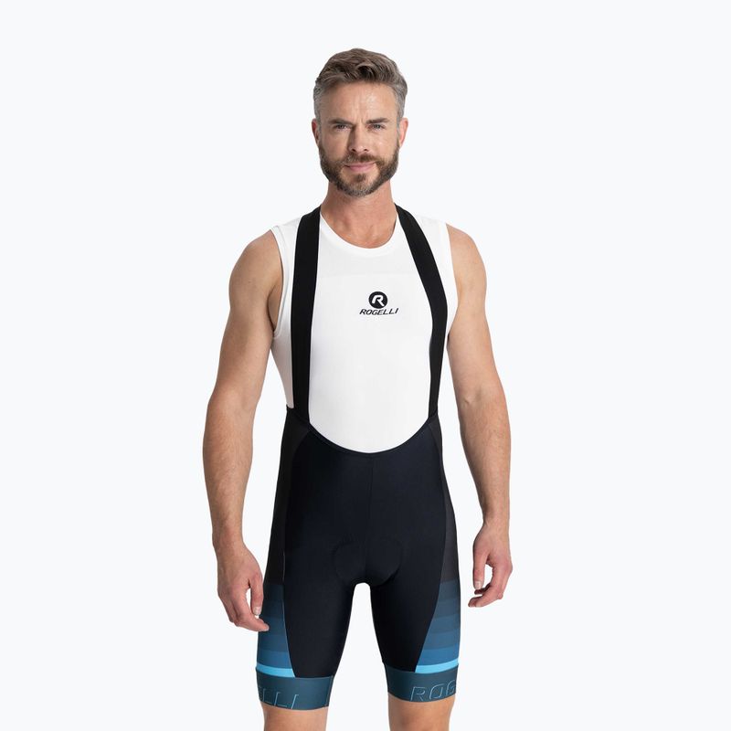 Vyriški dviračių šortai Rogelli Hero II Bib Short blue/black