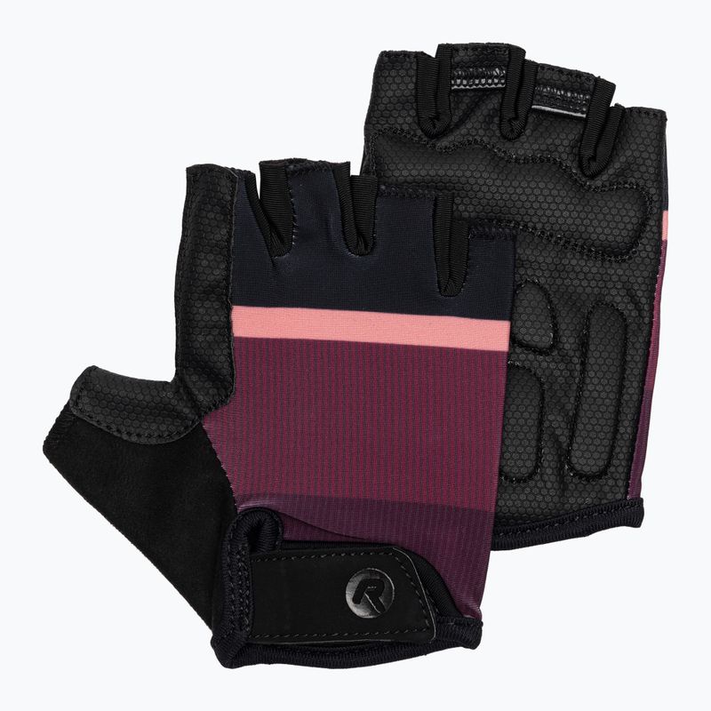 Moteriškos dviračių pirštinės Rogelli Impress II burgundy/coral/black