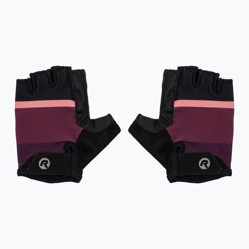 Moteriškos dviračių pirštinės Rogelli Impress II burgundy/coral/black 4