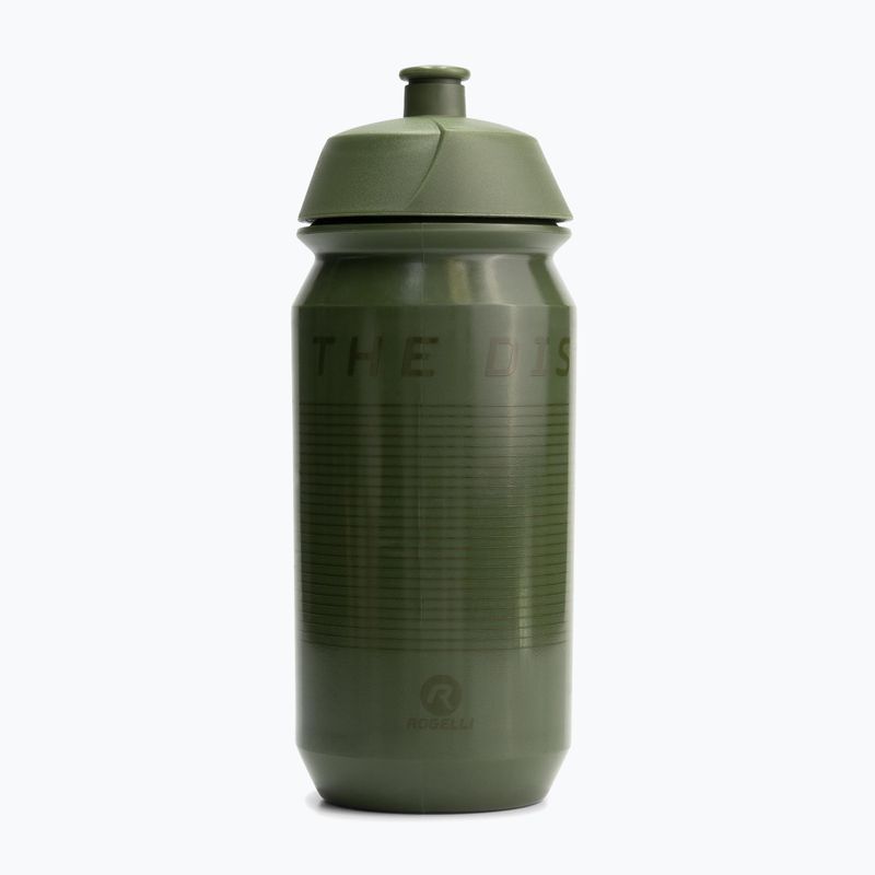 Dviračio bidonas Rogelli Bio Bottle Enjoy The Distance 500 ml army green