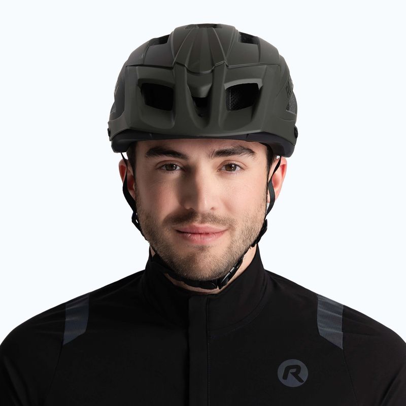 Rogelli Advntr Onyx Mtb kariuomenės žalias dviračių šalmas 3