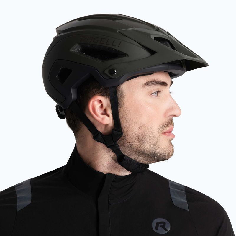 Rogelli Advntr Onyx Mtb kariuomenės žalias dviračių šalmas 4