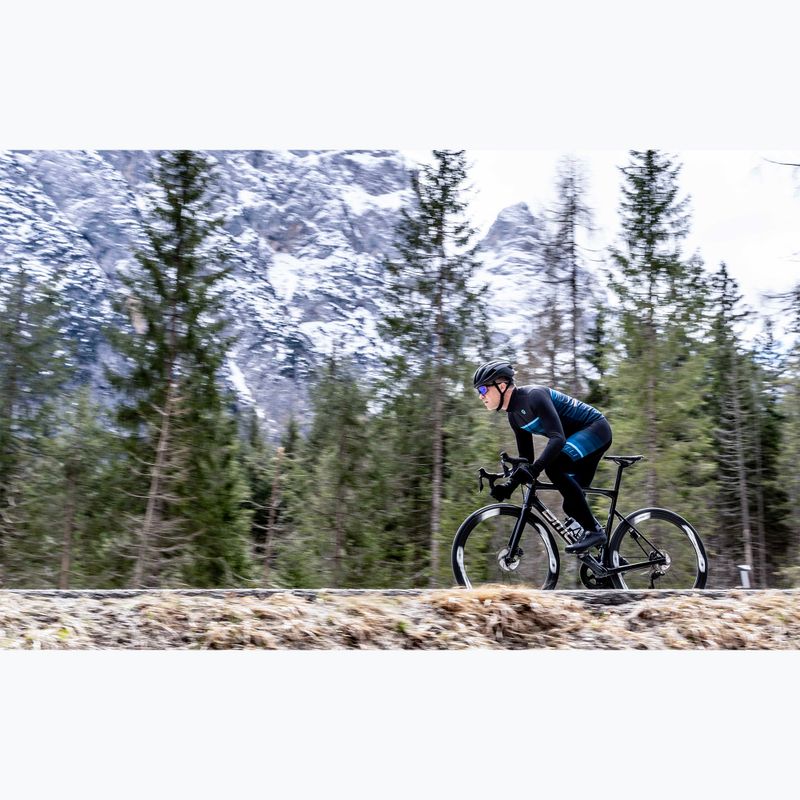 Vyriški dviračių marškinėliai ilgomis rankovėmis Rogelli Hero II black/blue 10