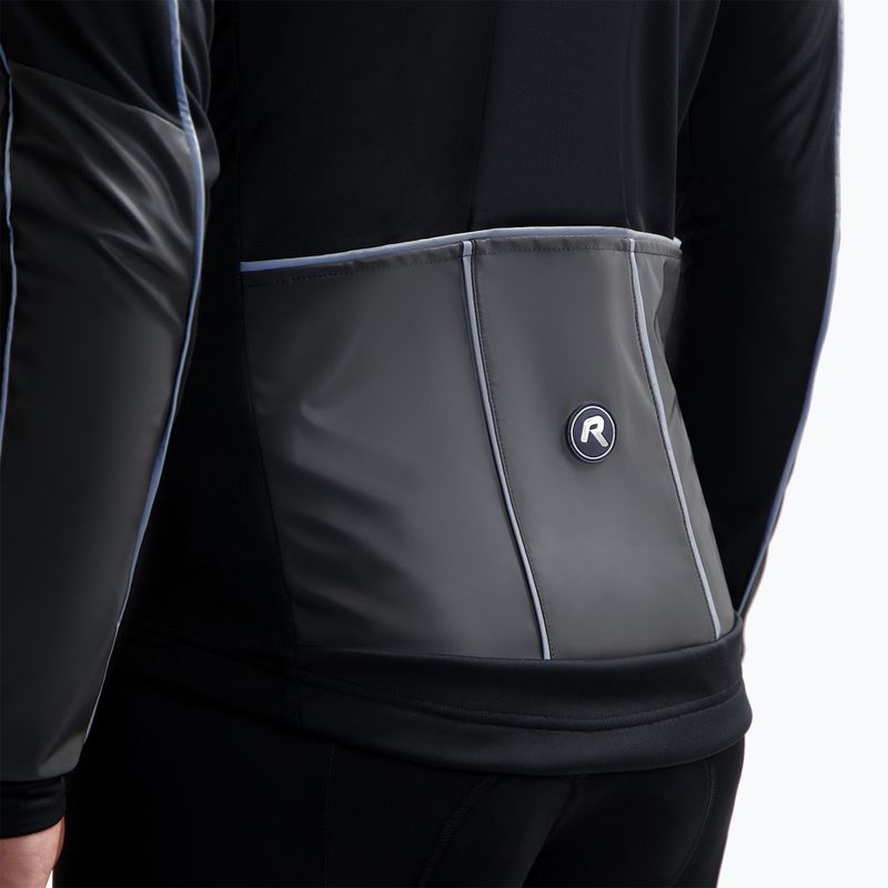 Vyriška dviračių striukė Rogelli Essential Winter Hi Vis black 4