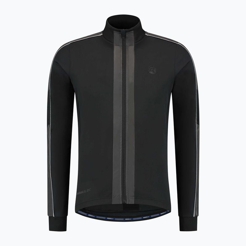 Vyriška dviračių striukė Rogelli Essential Winter Hi Vis black 5